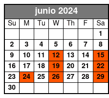 English Tour junio Schedule