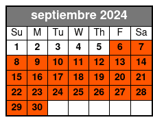 Group of 14 septiembre Schedule