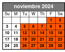 Acupuncture noviembre Schedule