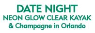 Neon Glow Clear Kayak or Paddleboard Tour & Champagne Toast in Orlando, FL