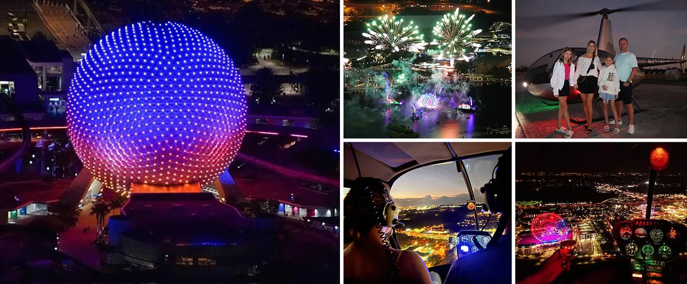 Helicopter Night Tour Over Orlando's Theme Parks