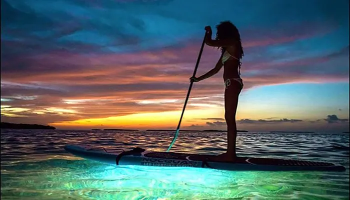 Glow in the Dark Clear Kayak or Clear Paddleboard in Paradise Photo