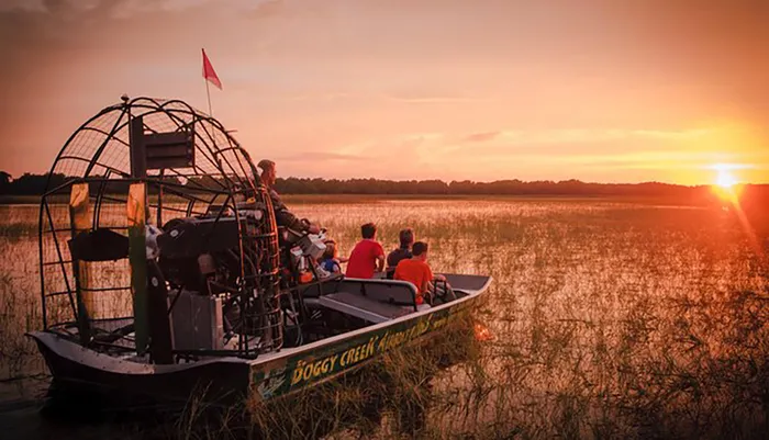 Sunset Airboat Ride by Boggy Creek Airboat Adventures Near Orlando Photo