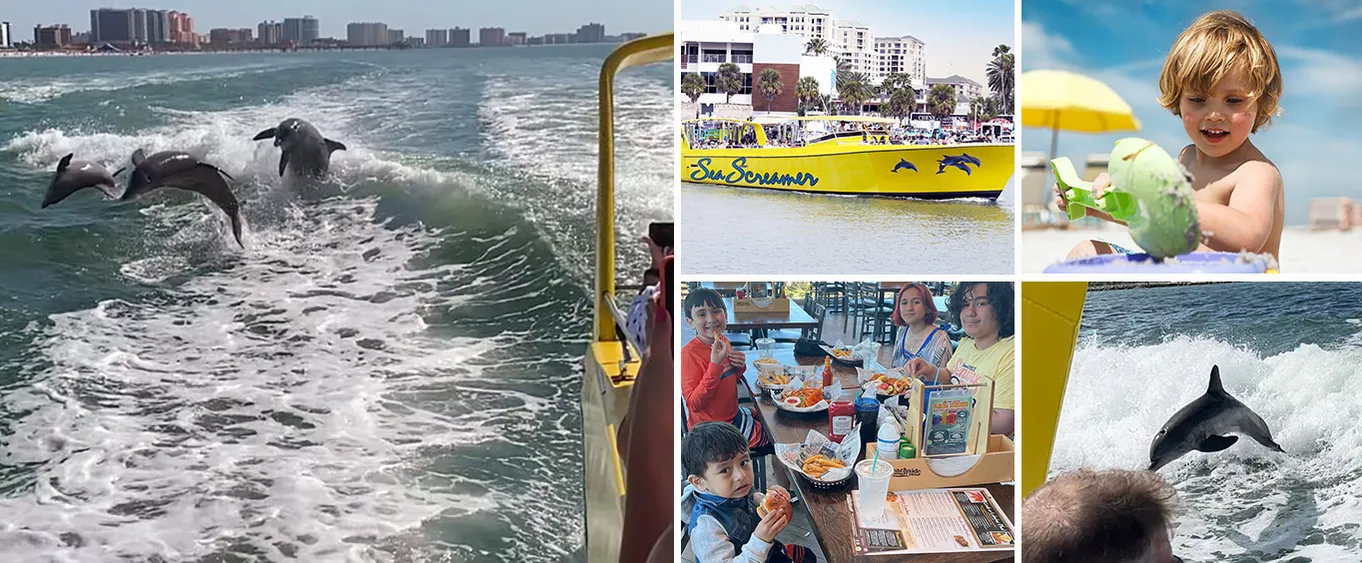 Clearwater Beach Speedboat Adventure with Lunch & Transport From Orlando