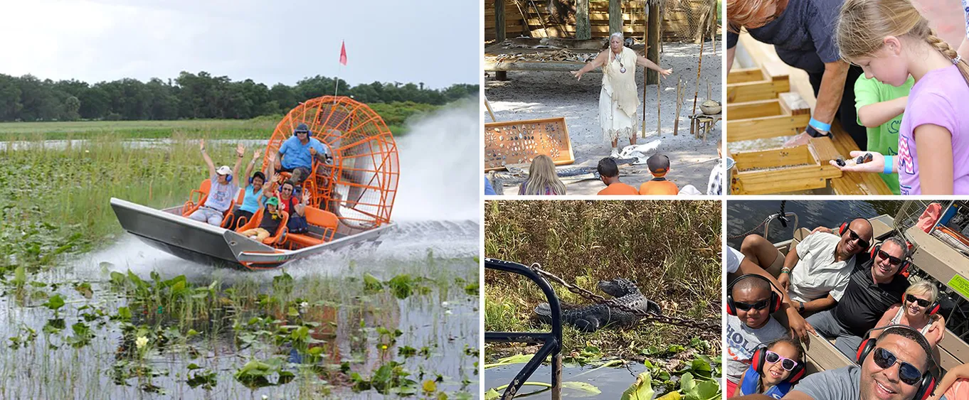 30-Minute Airboat Ride, Gem Mining, Park Admission and Roundtrip Transportation