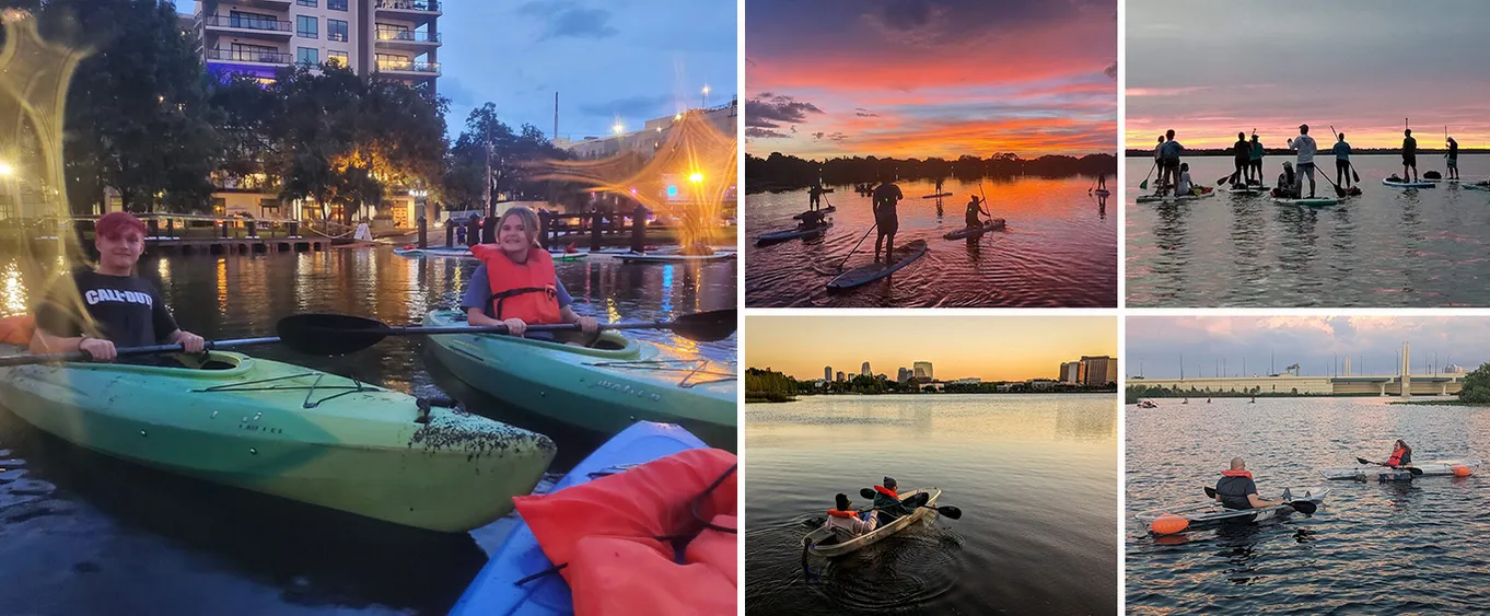 Sunset Paddle Board Or Kayak in Orlando