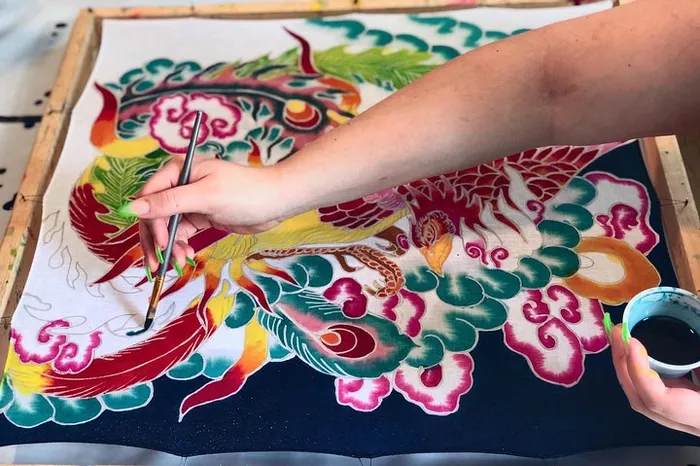 Make and Paint a Malaysian Batik Scarf in Aventura, Florida Photo