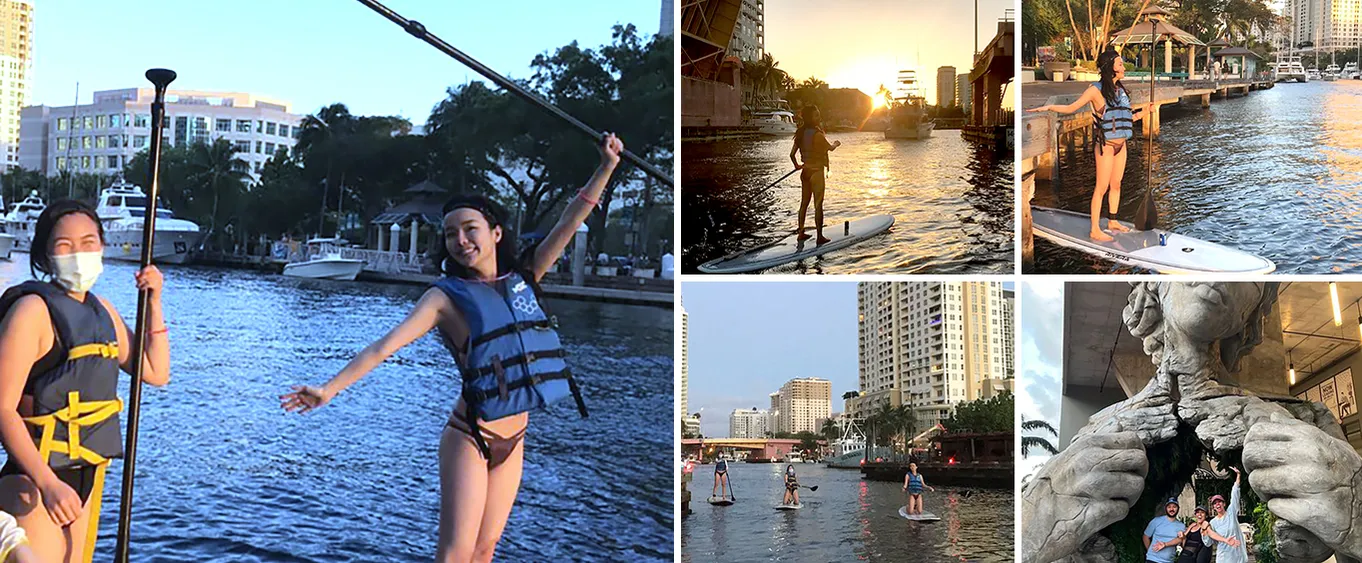 Sunset on Paddleboard Experience in Las Olas Fort Lauderdale