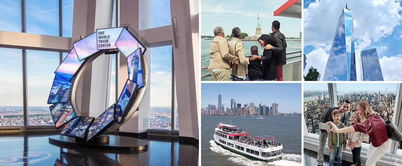 One World Trade Observation Deck Anytime Tickets with Free Boat Ride